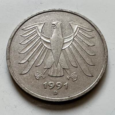 🌹外币初藏🌹🐯2025年第139场  每周二四六晚8️⃣点 接代拍 - 德国1991年五马克