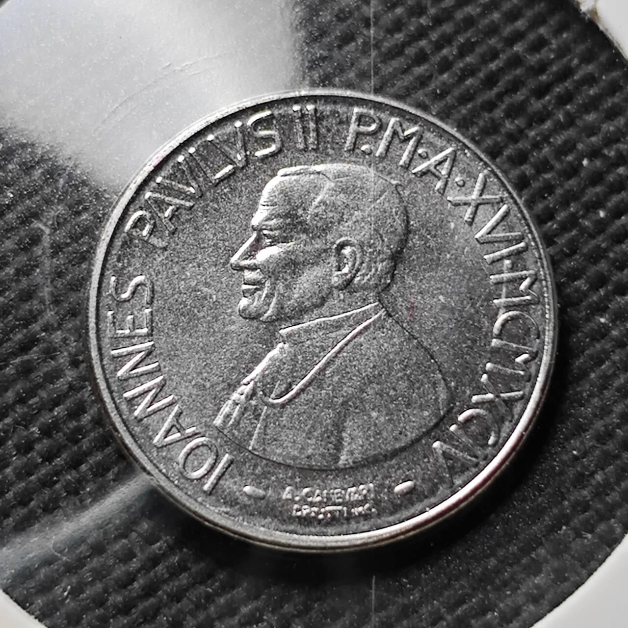 KK钱币收藏小铺 第376期  2月预留时间 周末发货  梵蒂冈50里拉 少见