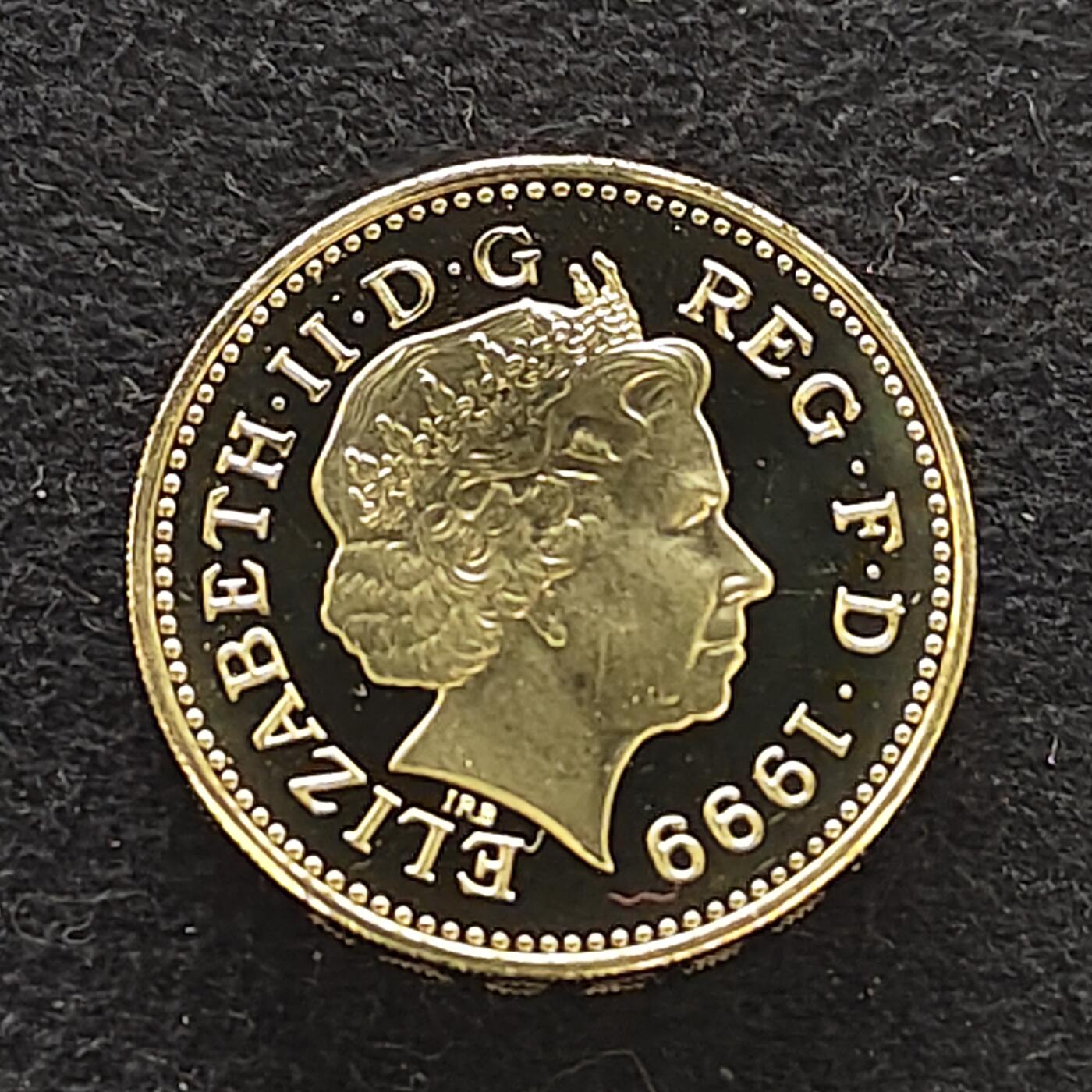 【全场包邮】纯粹捡漏拍484场（免费代拍第21场） 英国1999年1镑精制币