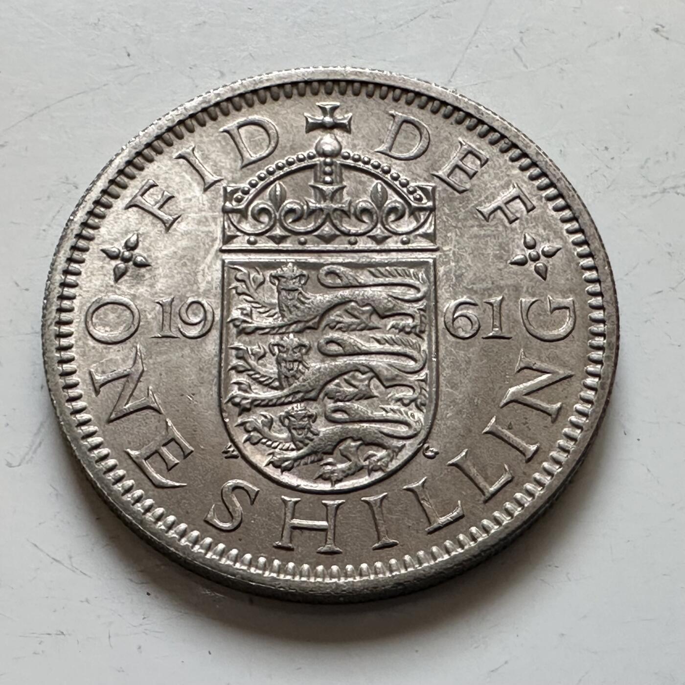 🌹外币初藏🌹🐯2025年第139场  每周二四六晚8️⃣点 接代拍 英国1961年一先令