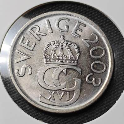 KK钱币收藏小铺 第377期  2月预留时间 周末发货 -  瑞典5克朗 好品