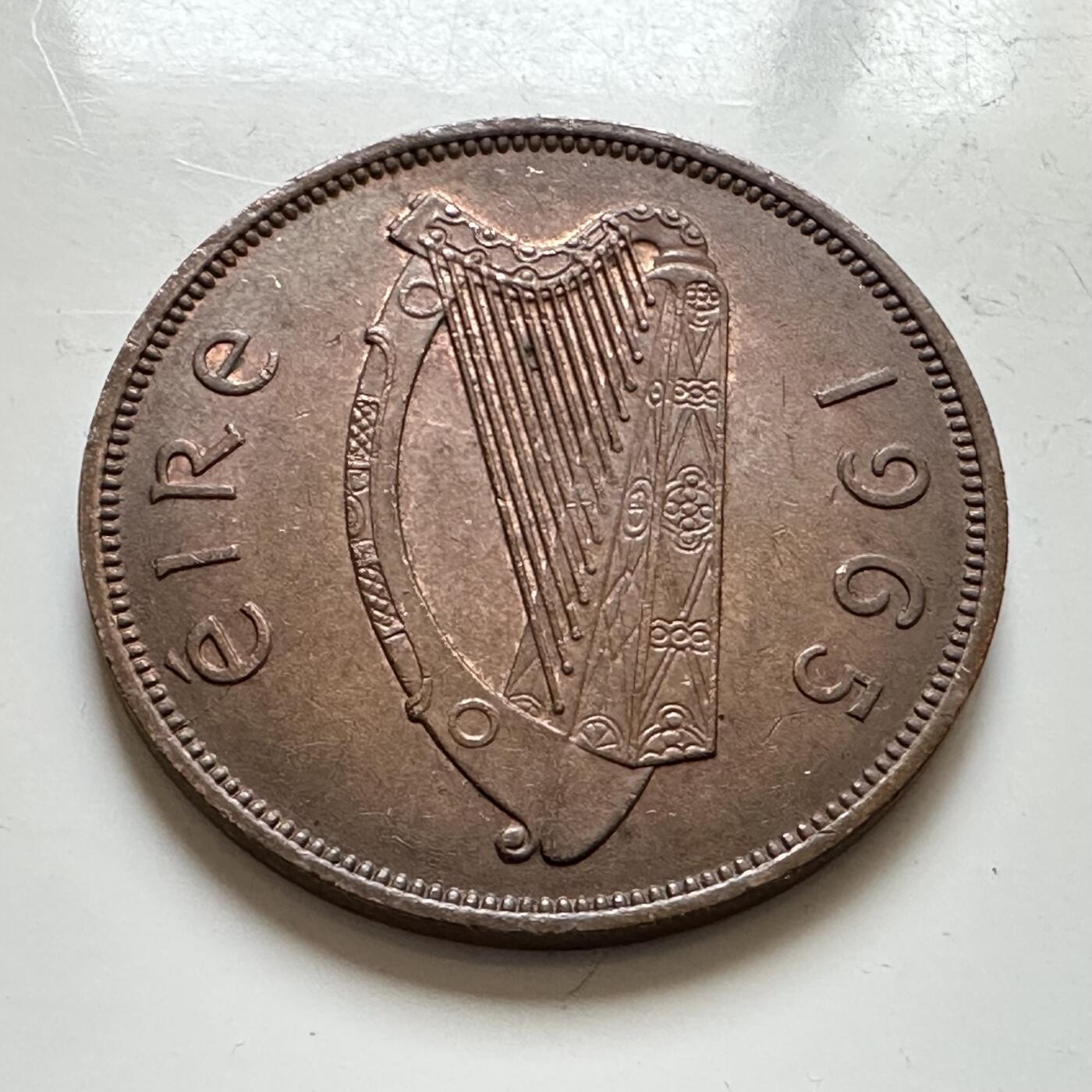 🌹外币初藏🌹🐯2025年第139场  每周二四六晚8️⃣点 接代拍 爱尔兰1965年一便士a