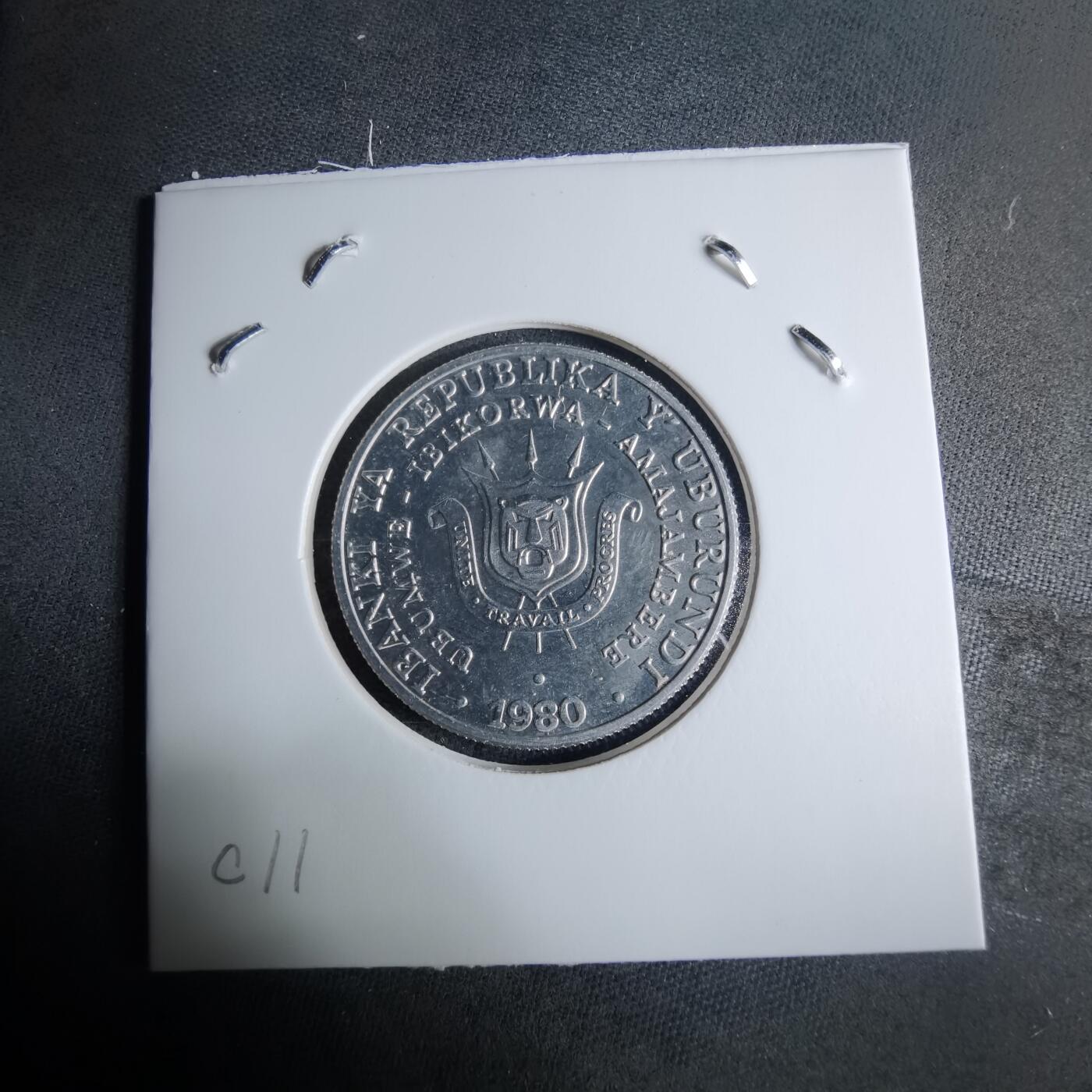 沼泽如烟--第926场 布隆迪1980年5法郎