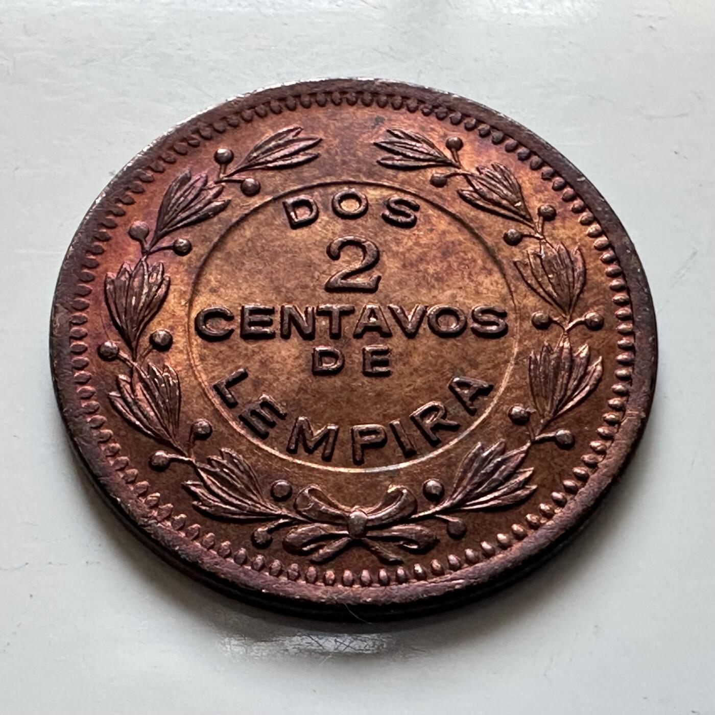 🌹外币初藏🌹🐯2025年第139场  每周二四六晚8️⃣点 接代拍 洪都拉斯1956年2分 原光