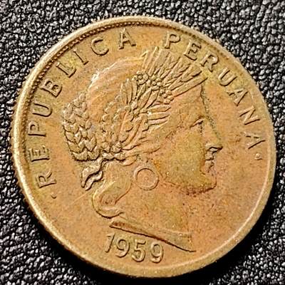 泉币菌-第144场-精品福利场 - 秘鲁1959年10分 女神 铜币