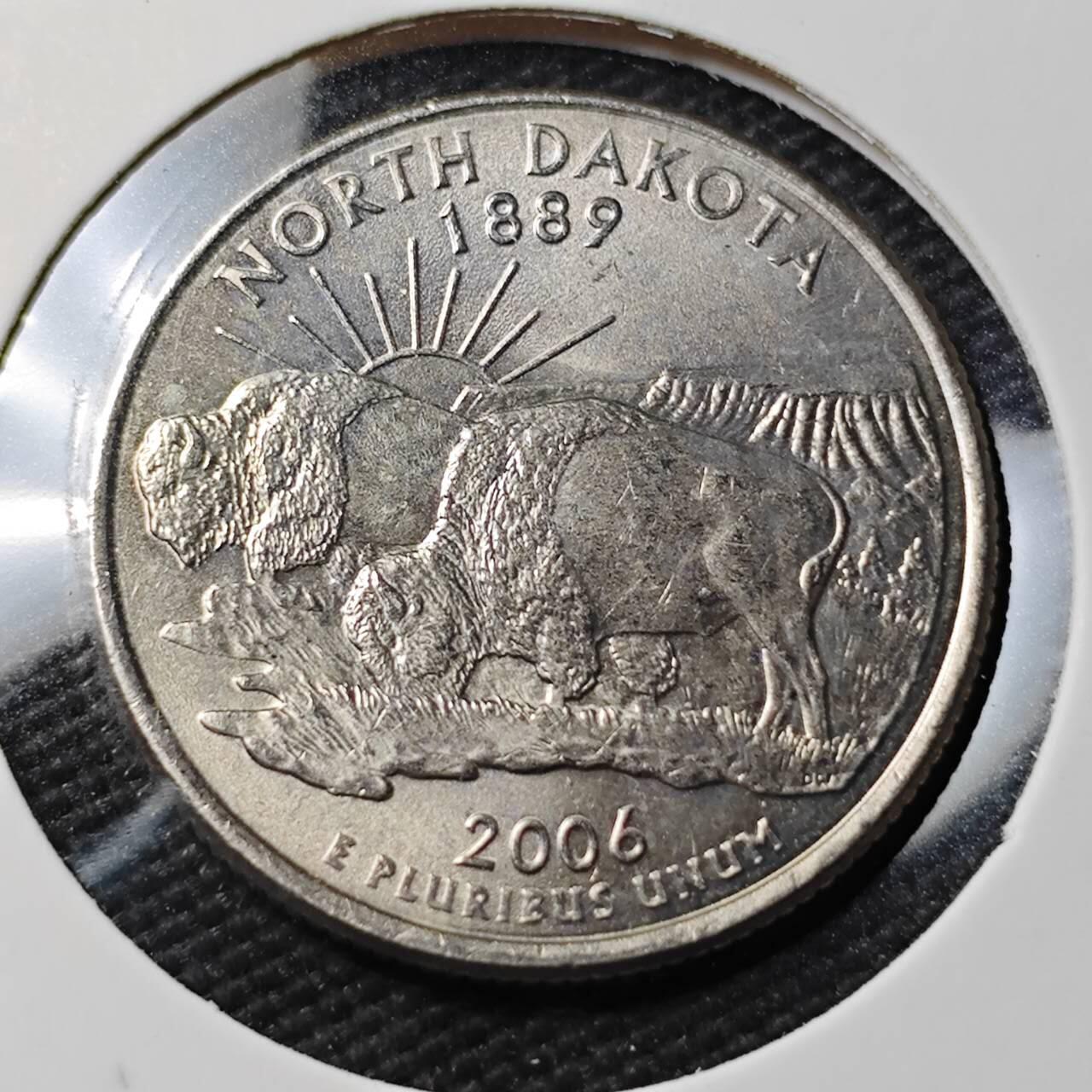 KK钱币收藏小铺 第377期  2月预留时间 周末发货  美国25分纪念币 好品