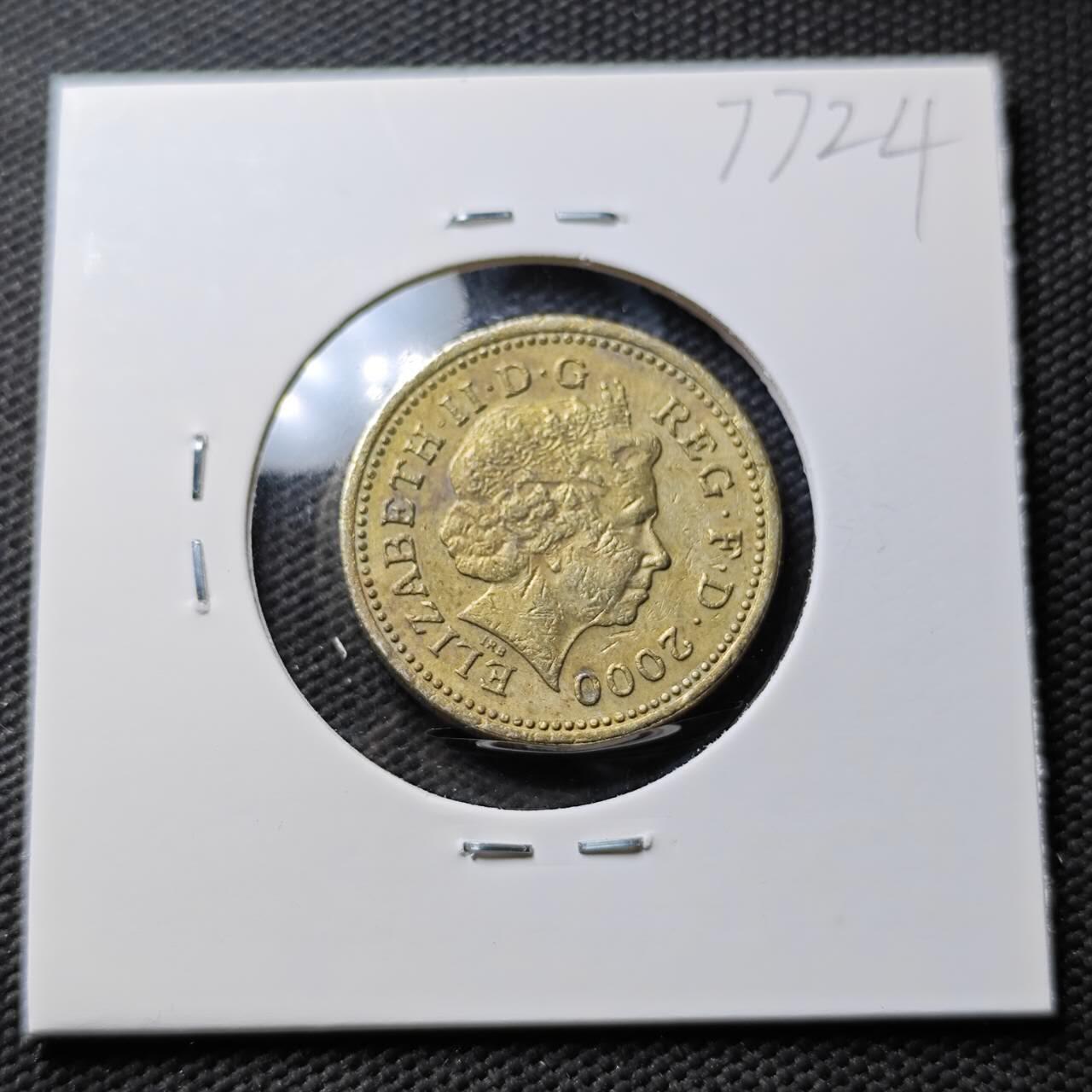 KK钱币收藏小铺 第377期  2月预留时间 周末发货 英国1镑 龙 