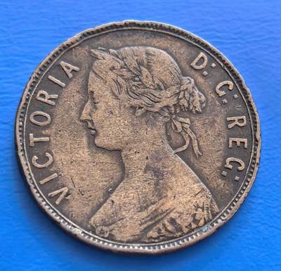 外国优质老铜币银币持续添加中，周六九点倒数截拍，满百包邮，可寄存半年，喜欢朋友微信扫描二维码可直接参拍 - 纽芬兰省1885年壹分