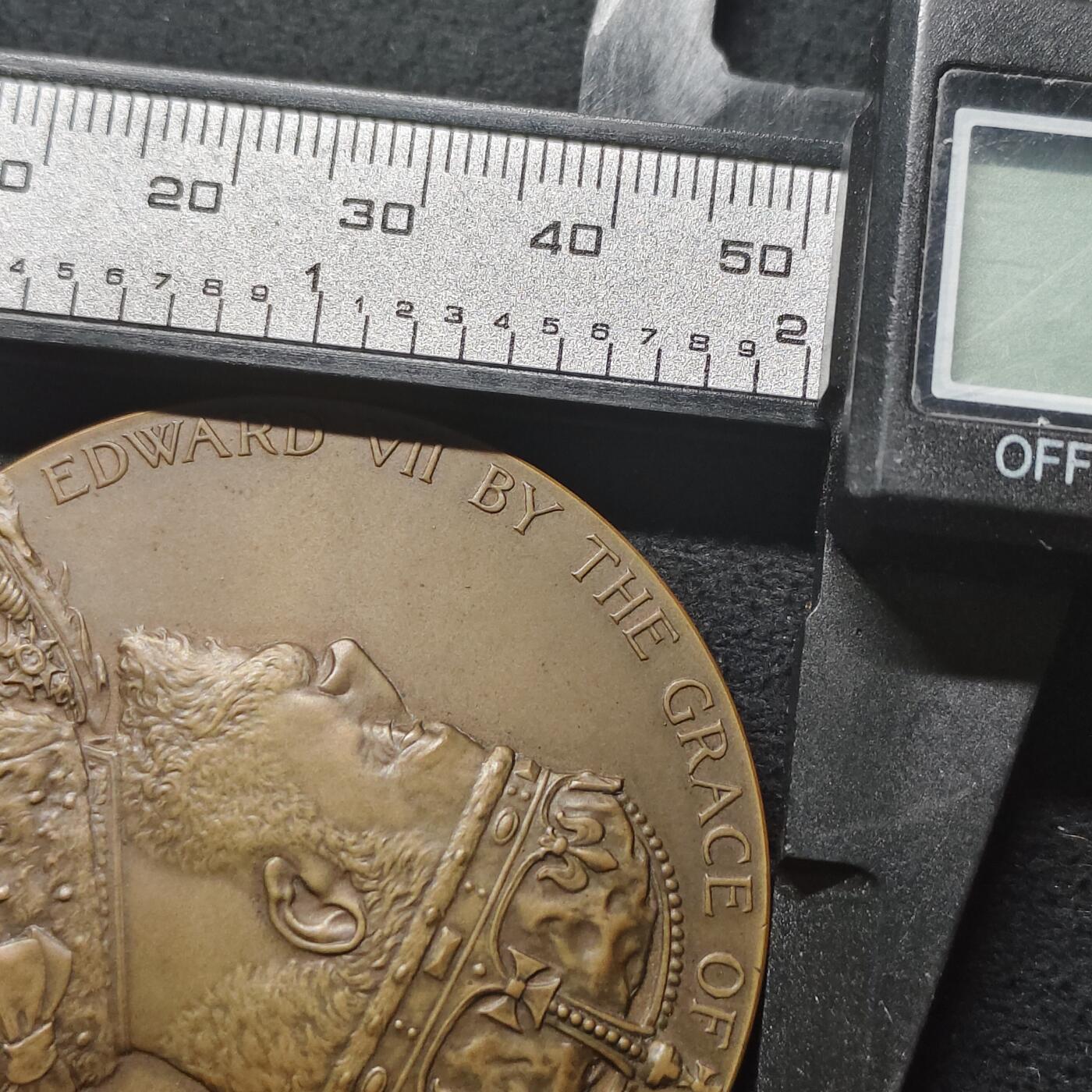 【全场包邮】纯粹捡漏拍485场（免费代拍第22场） 【纪念章】英国1906年爱德华七世时期国家艺术成就奖纪念铜章-原盒