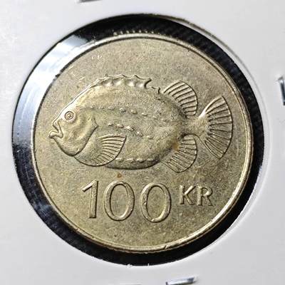 KK钱币收藏小铺 第377期  2月预留时间 周末发货 -  冰岛100克朗
