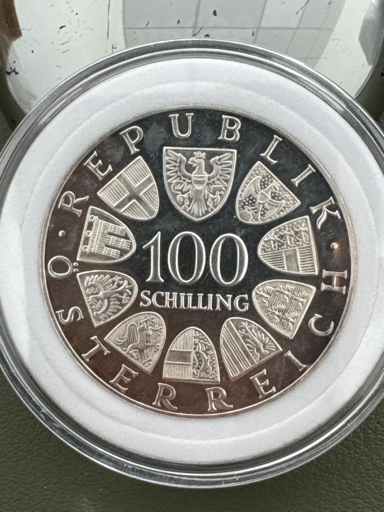 ❤️【币观天下】❤️ 第334期钱币拍卖- 2025.12.12周五晚上6点半场-长期征集拍品 奥地利1976年冬奥会100先令银币（2）