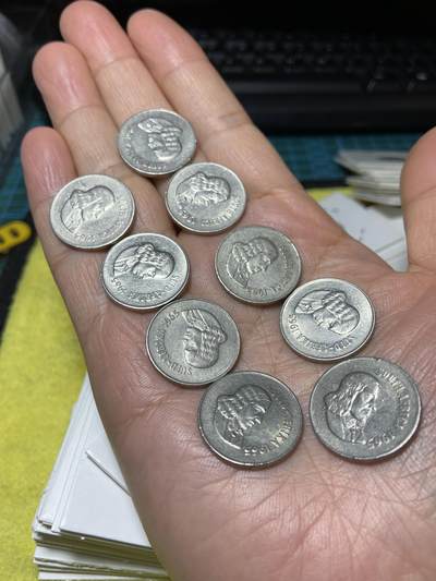 2025年第一百三十五场(总第一百六十一场）外国好品纸夹散币场(免佣金) - 南非🇿🇦1965年10分9枚(独立后第二套，含布尔语和英语两个版)