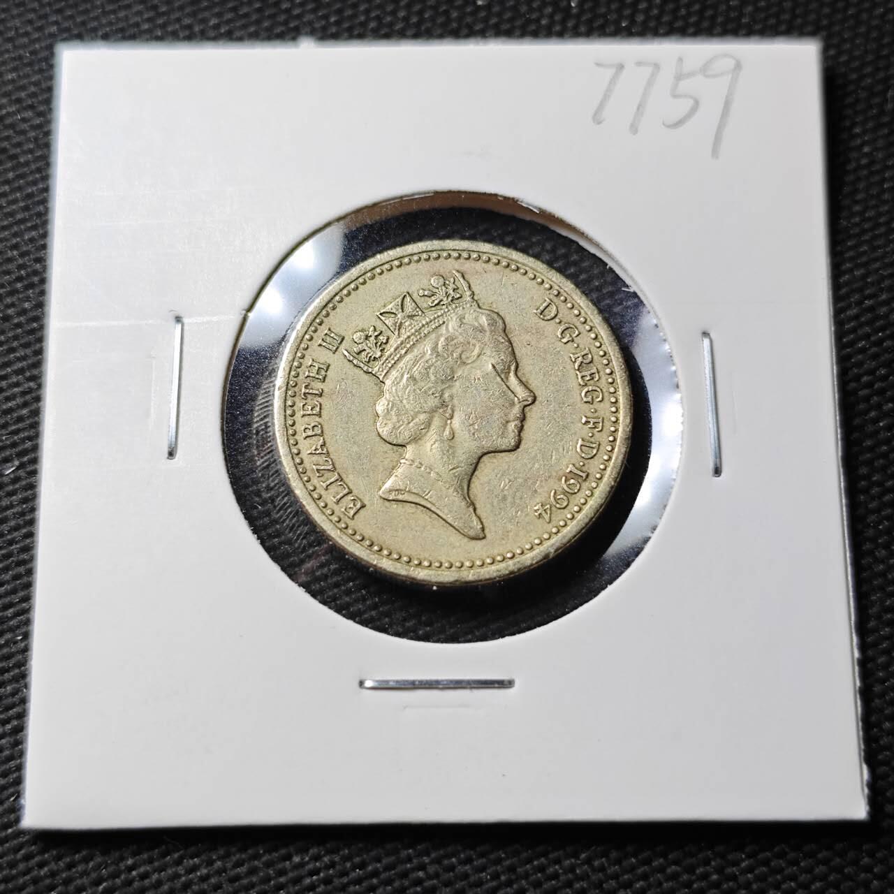 KK钱币收藏小铺 第377期  2月预留时间 周末发货  英国1镑 狮子