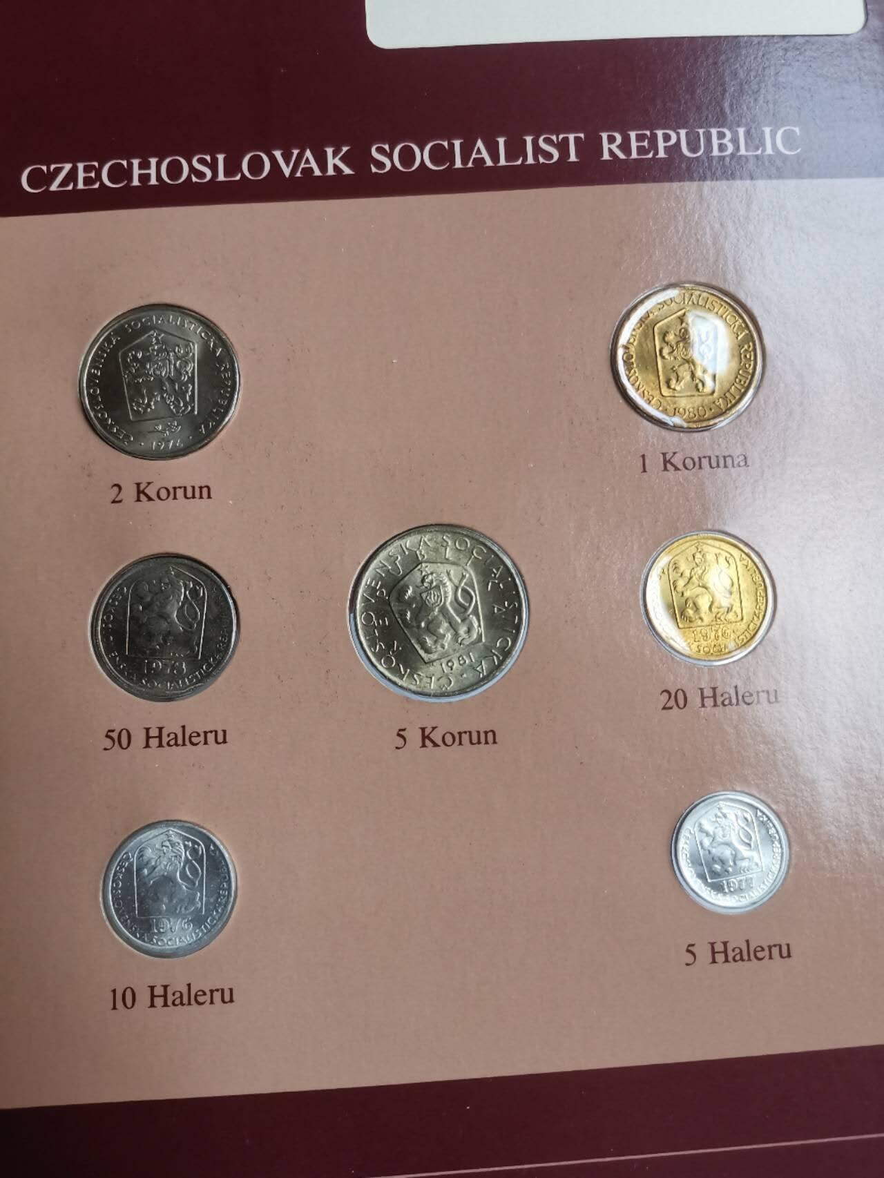 巨藏钱币第七期硬币场12月12号20点开拍 捷克斯洛伐克富兰克林邮币卡封装套币