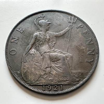 🌹外币初藏🌹🐯2025年第139场  每周二四六晚8️⃣点 接代拍 - 英国1921年一便士