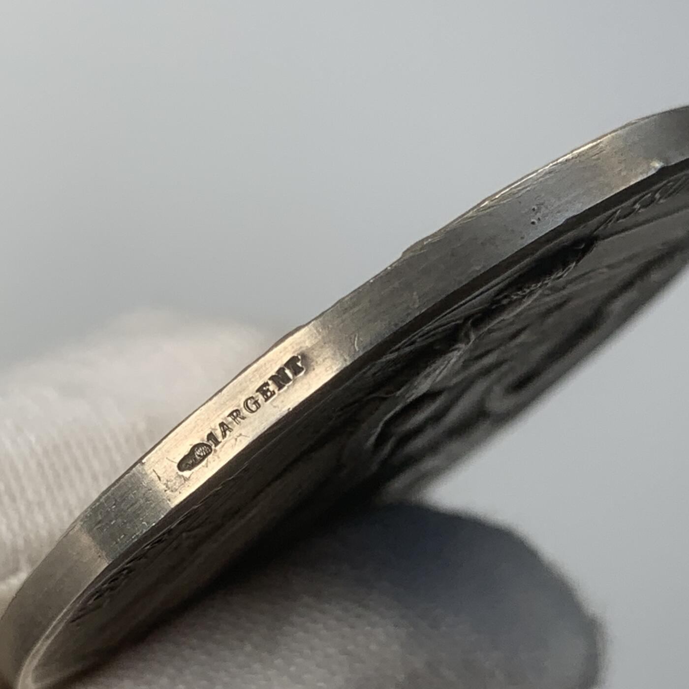 掌中浮雕-藏着的欧洲第045场 法国银行银章， 40.5mm，38g，A.patey雕刻