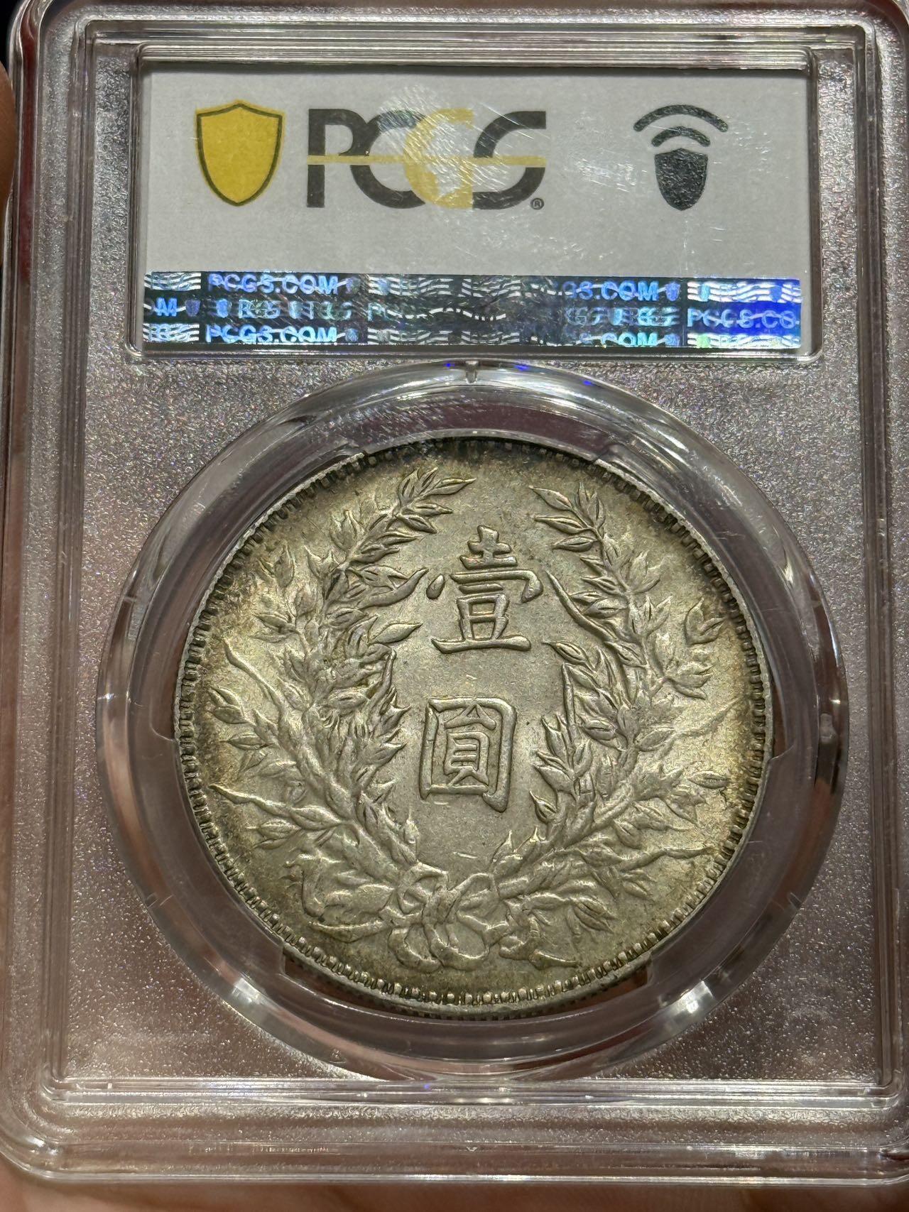 币然PCGS机制币专场第四场 PCGS MS63五彩三年大头