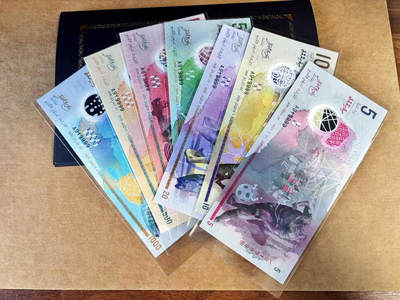 【Blue Auction】世界纸币精拍第760期——18级TOP拍卖/信誉/品质/专业/高效💫 - 【带册 一组7张A冠近全同9 狮子9 倒置号】马尔代夫 2015-17年5-1000拉菲亚 全新UNC