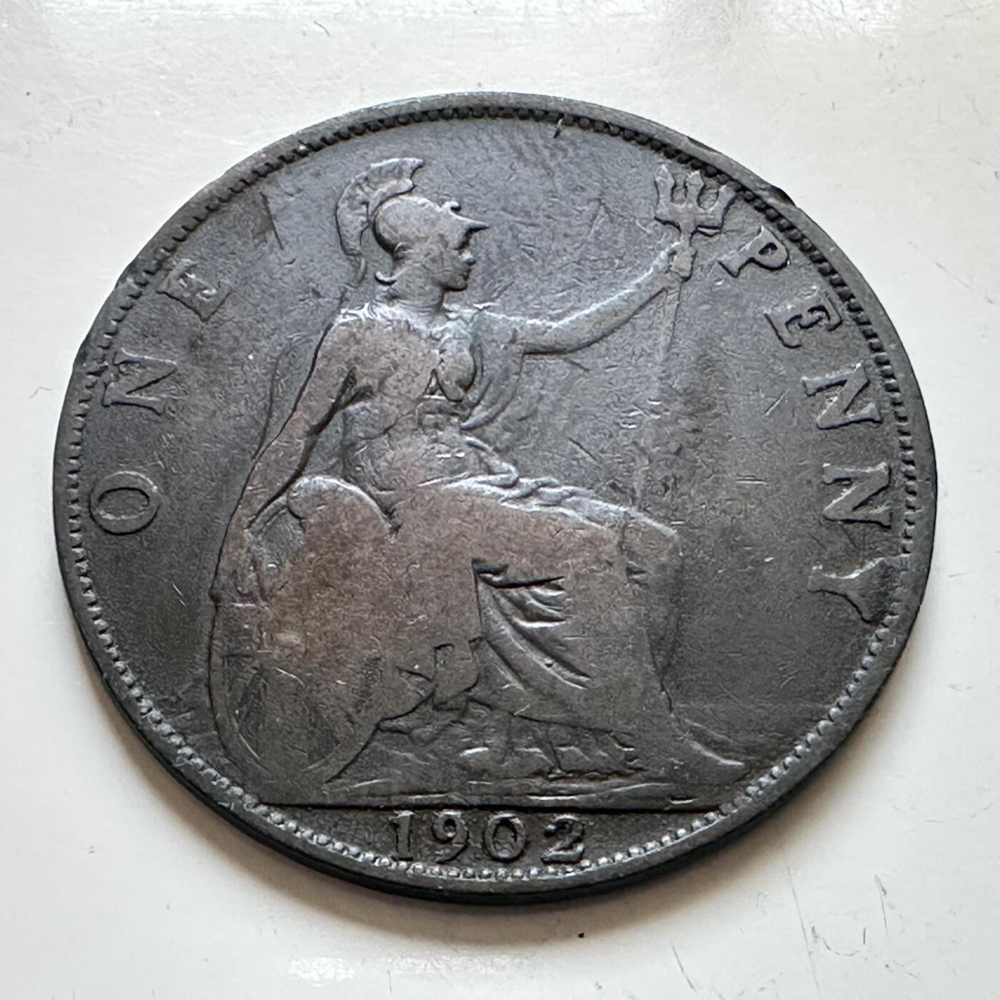 🌹外币初藏🌹🐯2025年第139场  每周二四六晚8️⃣点 接代拍 英国1902年一便士