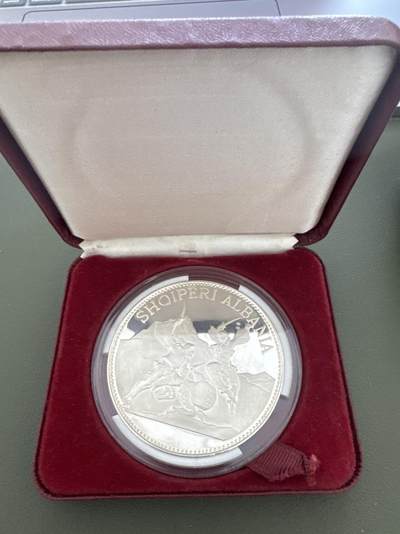 ❤️【币观天下】❤️ 第334期钱币拍卖- 2025.12.12周五晚上6点半场-长期征集拍品 - 阿尔巴尼亚1970年精制83.33克银币发行量500枚