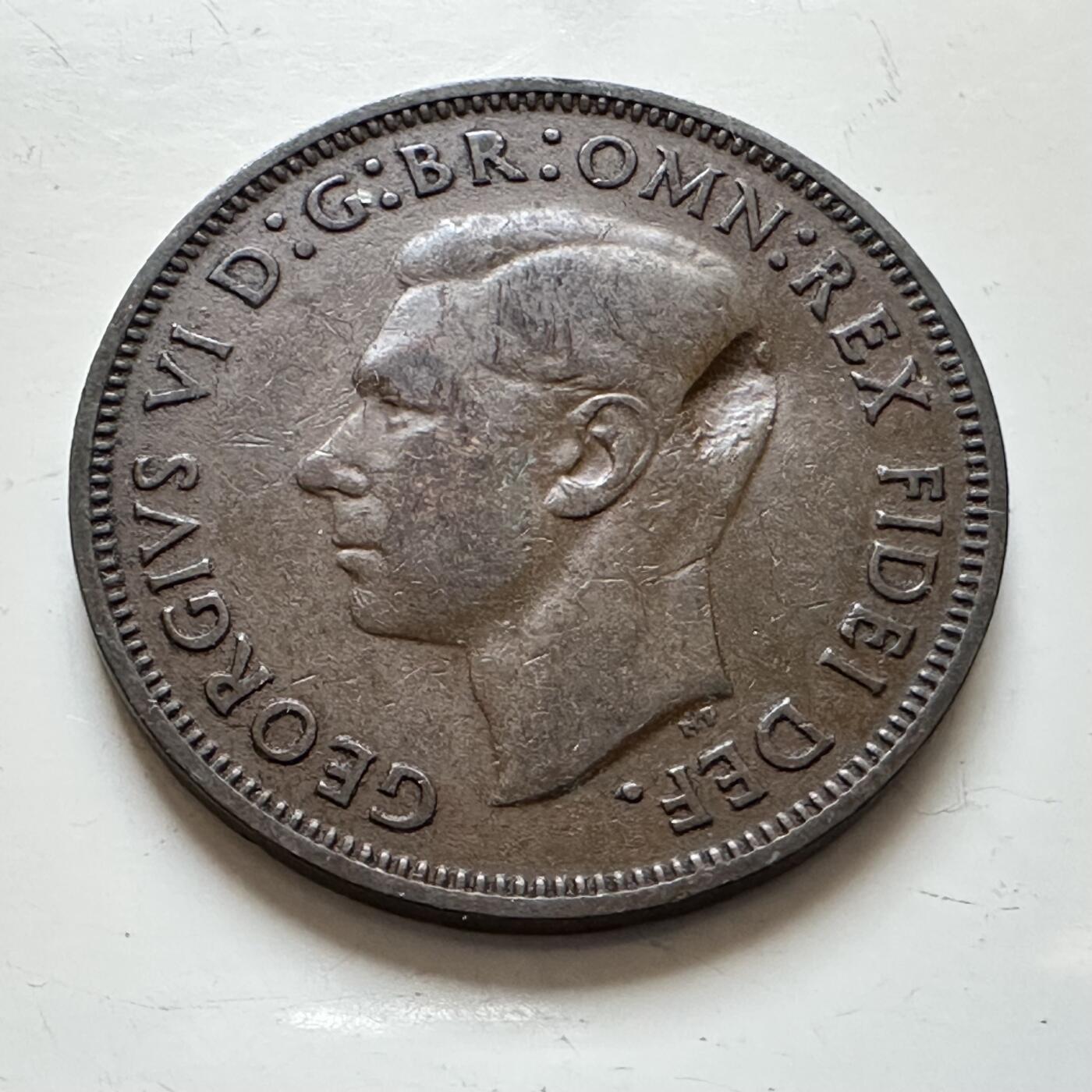 🌹外币初藏🌹🐯2025年第139场  每周二四六晚8️⃣点 接代拍 英国1951年半便士b