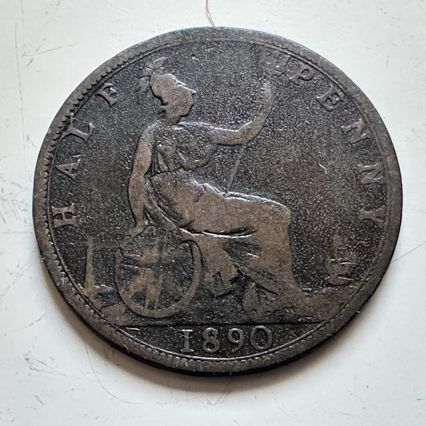 🌹外币初藏🌹🐯2025年第139场  每周二四六晚8️⃣点 接代拍 英国1890年半便士