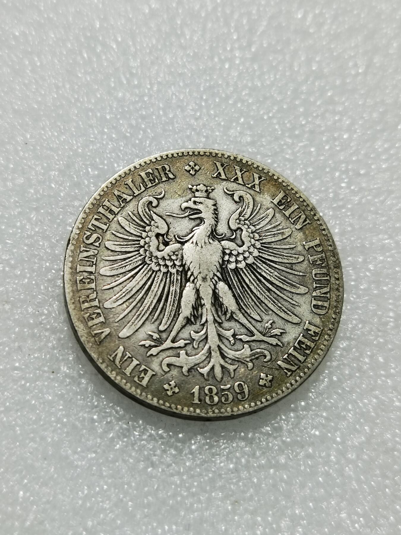 天下钱庄专场欢迎参拍 法兰克福少女1泰勒银币