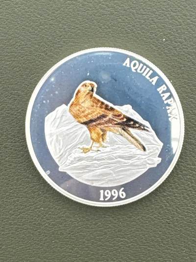 ❤️【币观天下】❤️ 第334期钱币拍卖- 2025.12.12周五晚上6点半场-长期征集拍品 - 蒙古1996年雄鹰500图彩色银币