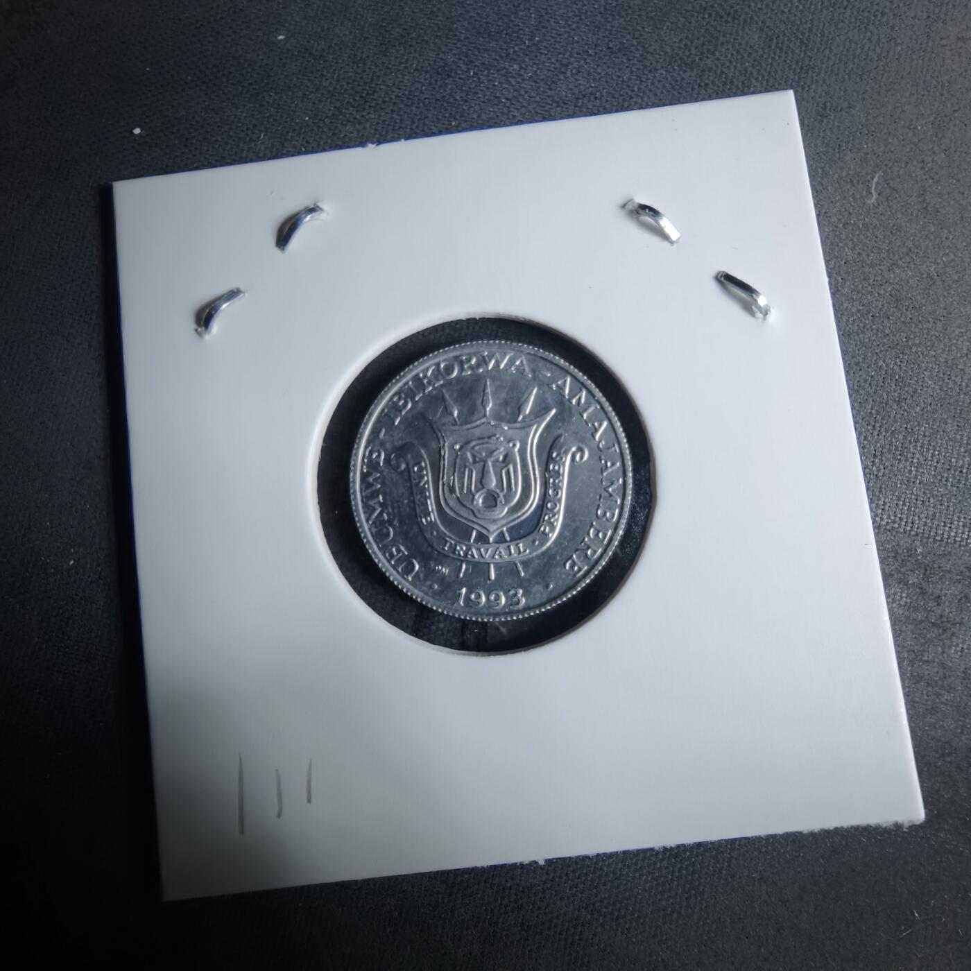 沼泽如烟--第926场 布隆迪1993年1法郎