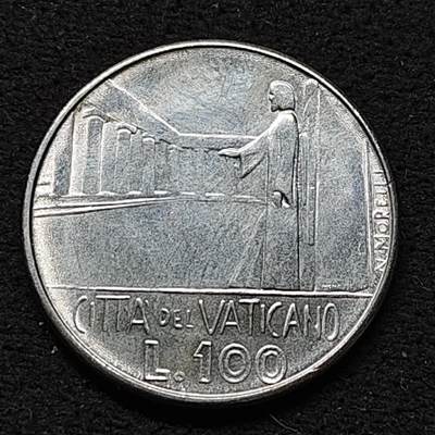 【全场包邮】纯粹捡漏拍484场（免费代拍第21场） - 梵蒂冈1978年帕维尔六世100里拉-城市布道