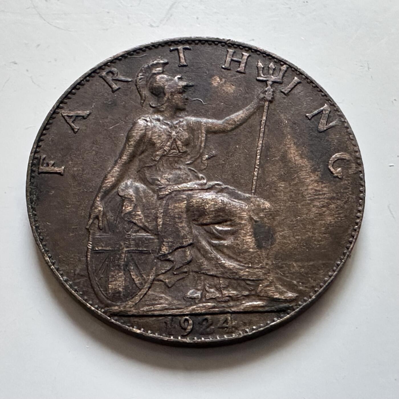 🌹外币初藏🌹🐯2025年第139场  每周二四六晚8️⃣点 接代拍 英国1924年一法新