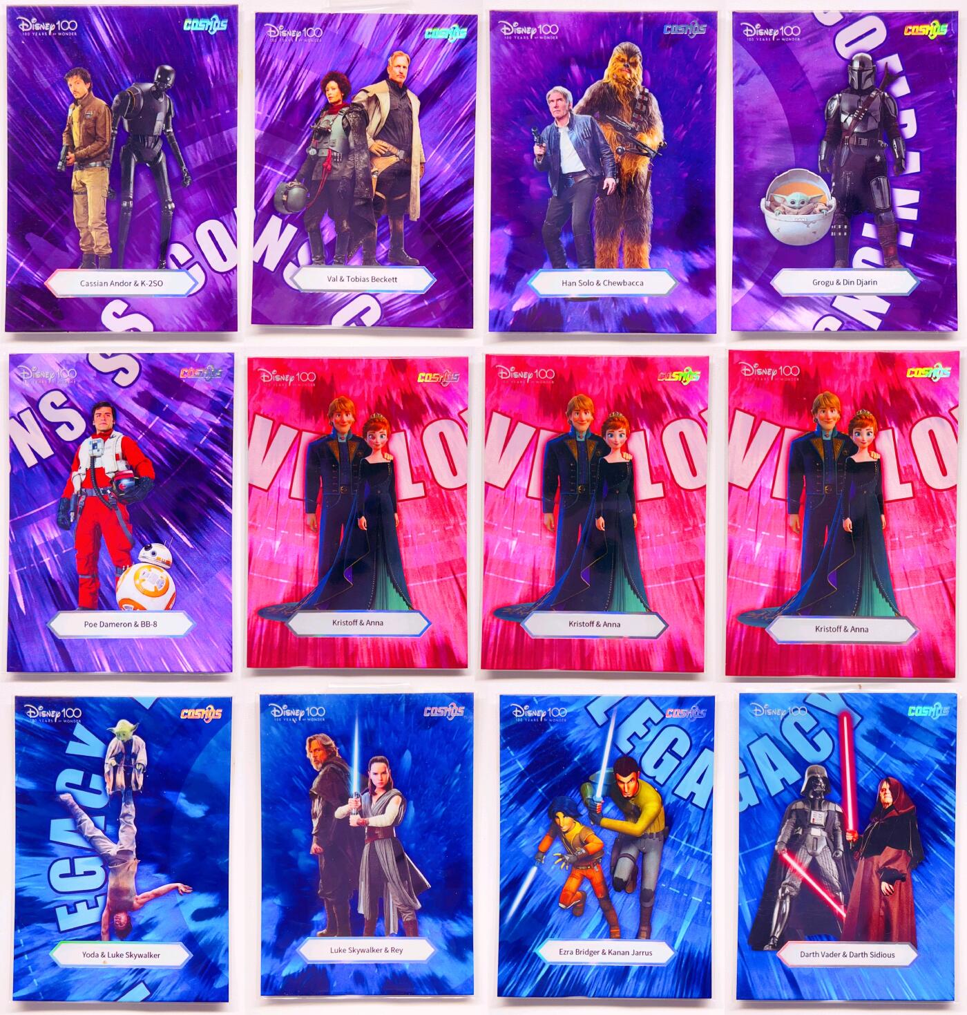 卡有江湖粉丝专场第五期（持续收拍，送拍联系我哦）  卡卡沃 2023年迪士尼100周年全明星系列收藏卡 拼图12张