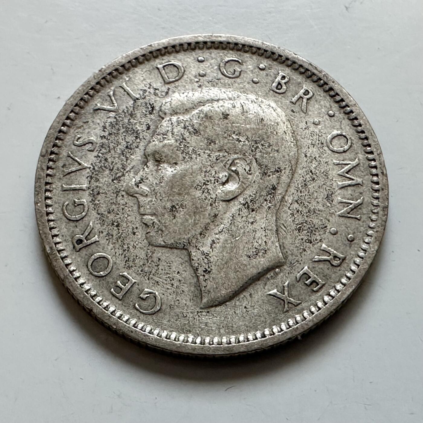 🌹外币初藏🌹🐯2025年第139场  每周二四六晚8️⃣点 接代拍 英国1946年6便士银币 a