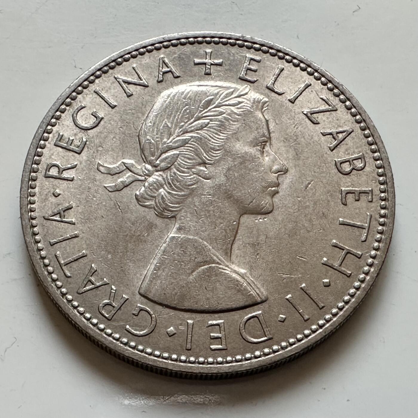 🌹外币初藏🌹🐯2025年第139场  每周二四六晚8️⃣点 接代拍 英国1964年半克朗b