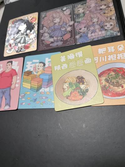 卡牌限时026期专场（20日晚22点截拍） - 小花瓣-美好生活-如图七张卡（透明卡2+粗1+4张普卡）