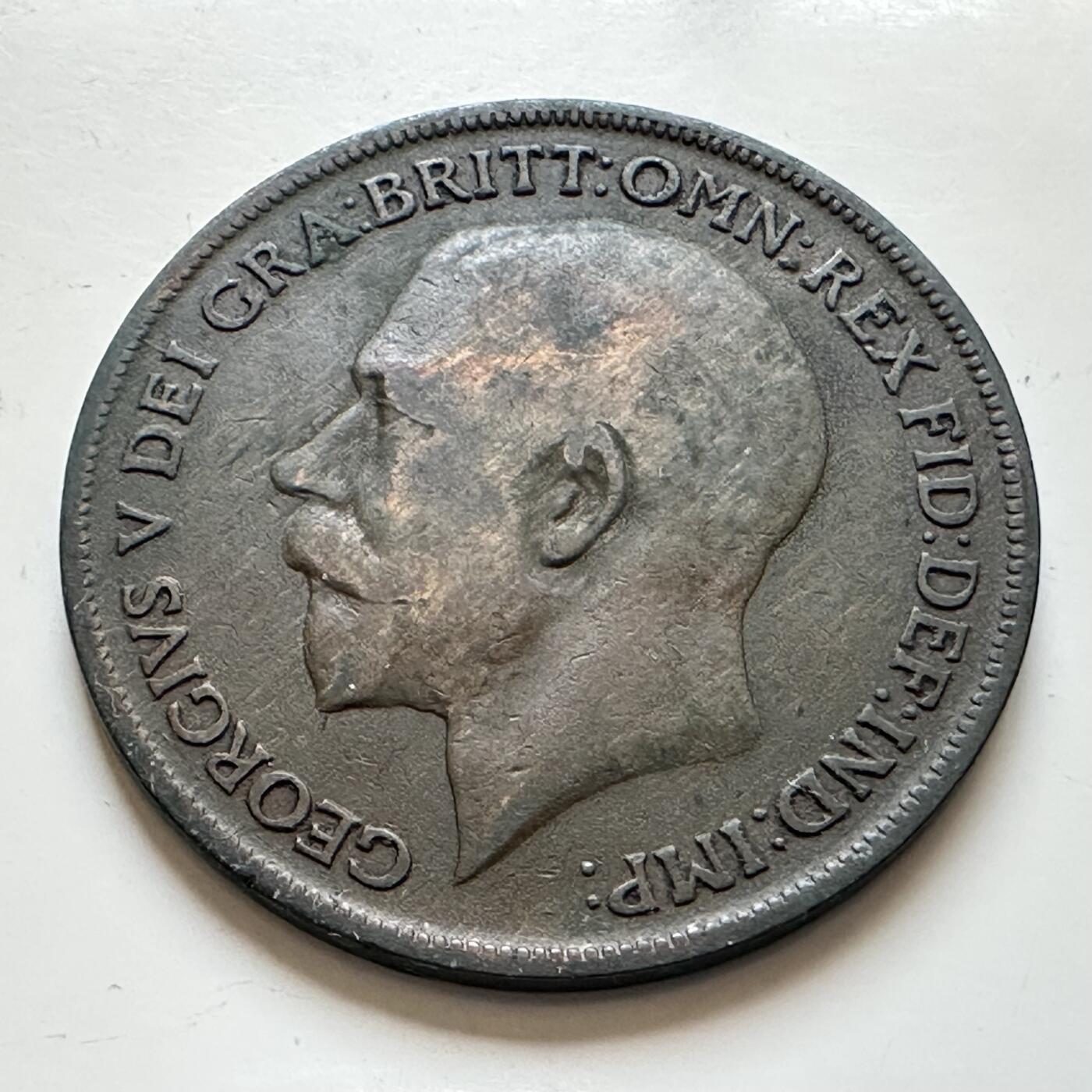 🌹外币初藏🌹🐯2025年第139场  每周二四六晚8️⃣点 接代拍 英国1921年一便士