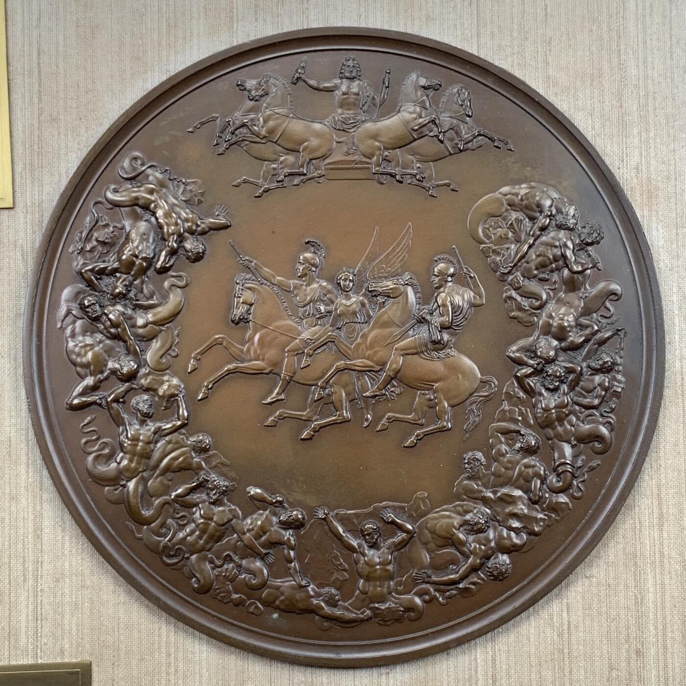 掌中浮雕-藏着的欧洲第045场 1975年英国滑铁卢战役铜章，限量版(1158#)，130mm，外框尺寸 40.5厘米*24.5厘米，发行量5000枚