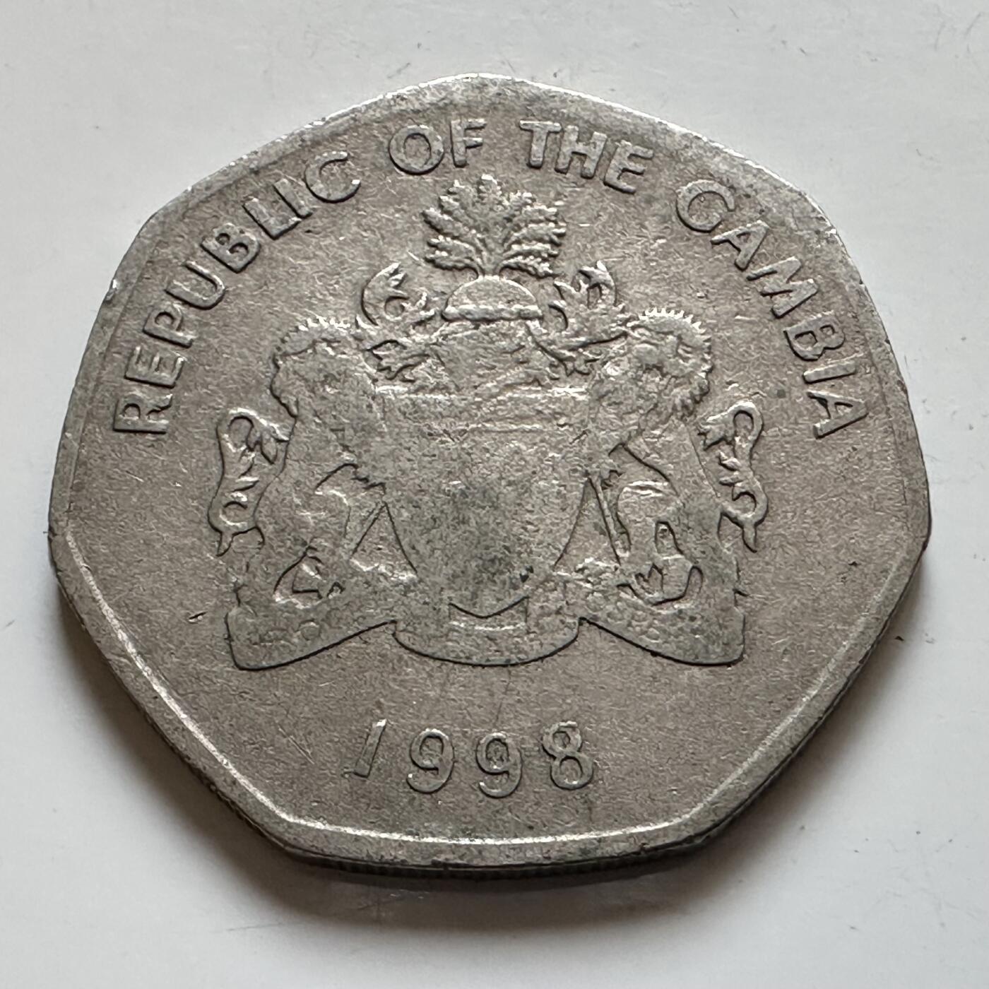 🌹外币初藏🌹🐯2025年第139场  每周二四六晚8️⃣点 接代拍 冈比亚1998年一达拉斯