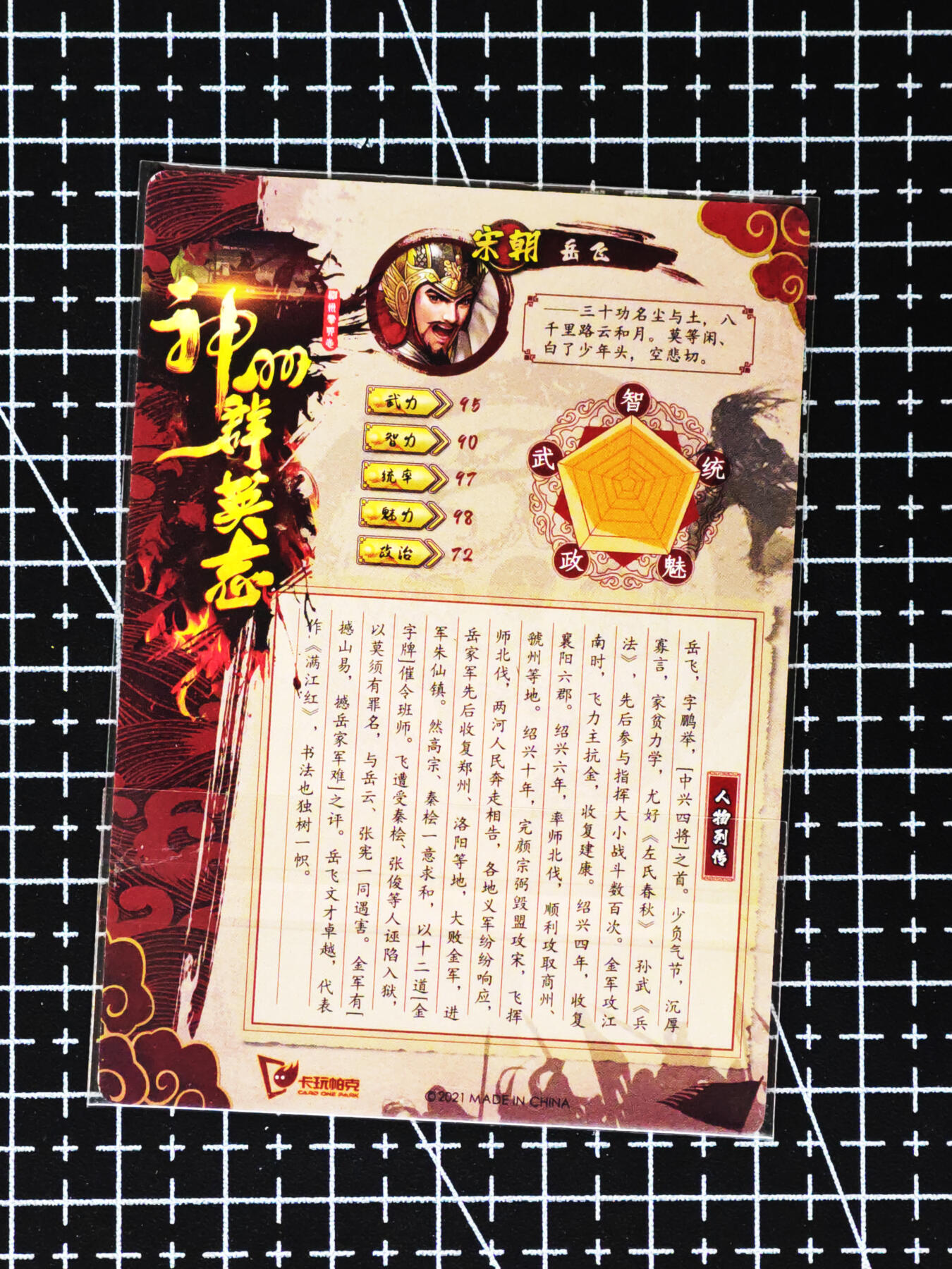 琦卡当当铺≯第24期★★各种小漏~支持寄存★★~【9点40结束】扫码加群抽[包邮券]~周二结束 卡玩帕克-神州群雄志-岳飞-普卡-1张