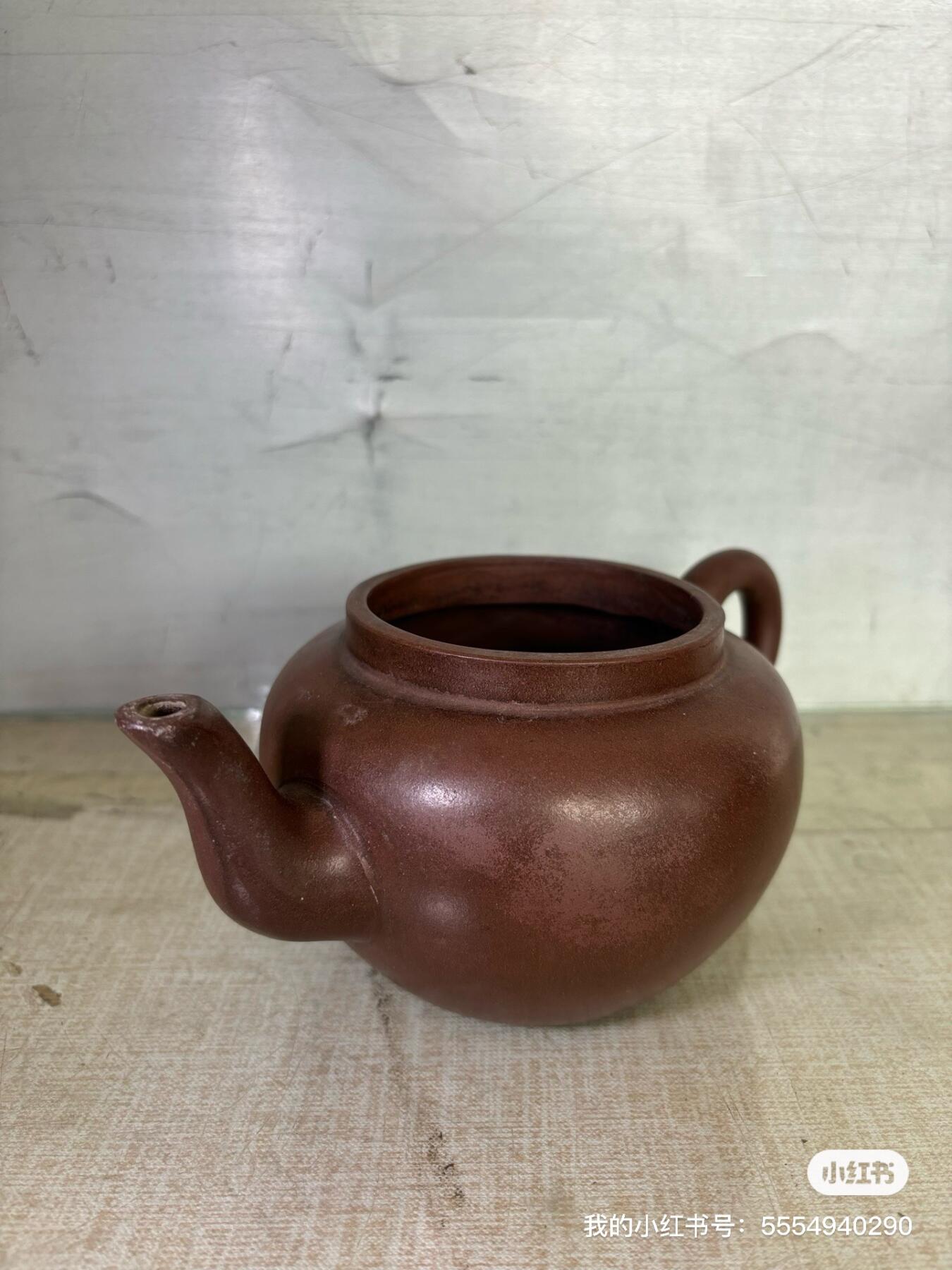 包老紫砂壶一把没有盖子其他完好