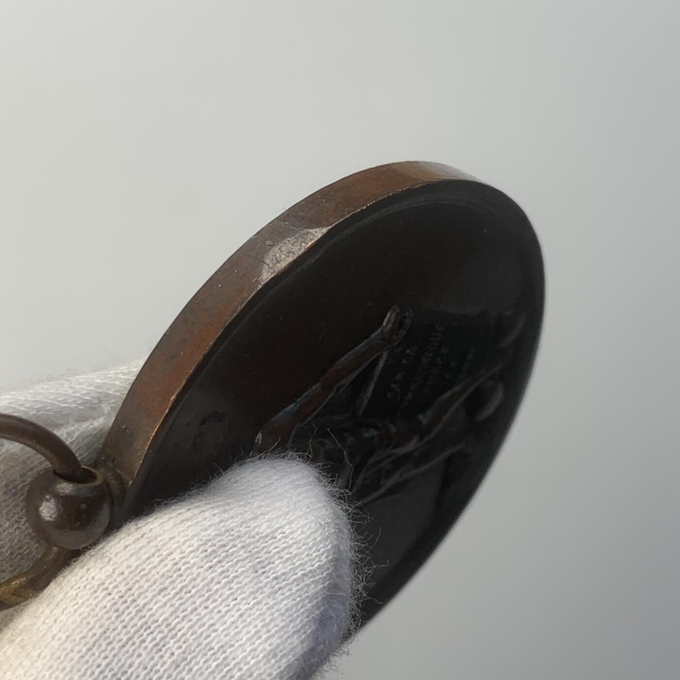 掌中浮雕-藏着的欧洲第045场 法国体操比赛铜奖章，51mm，60.4g