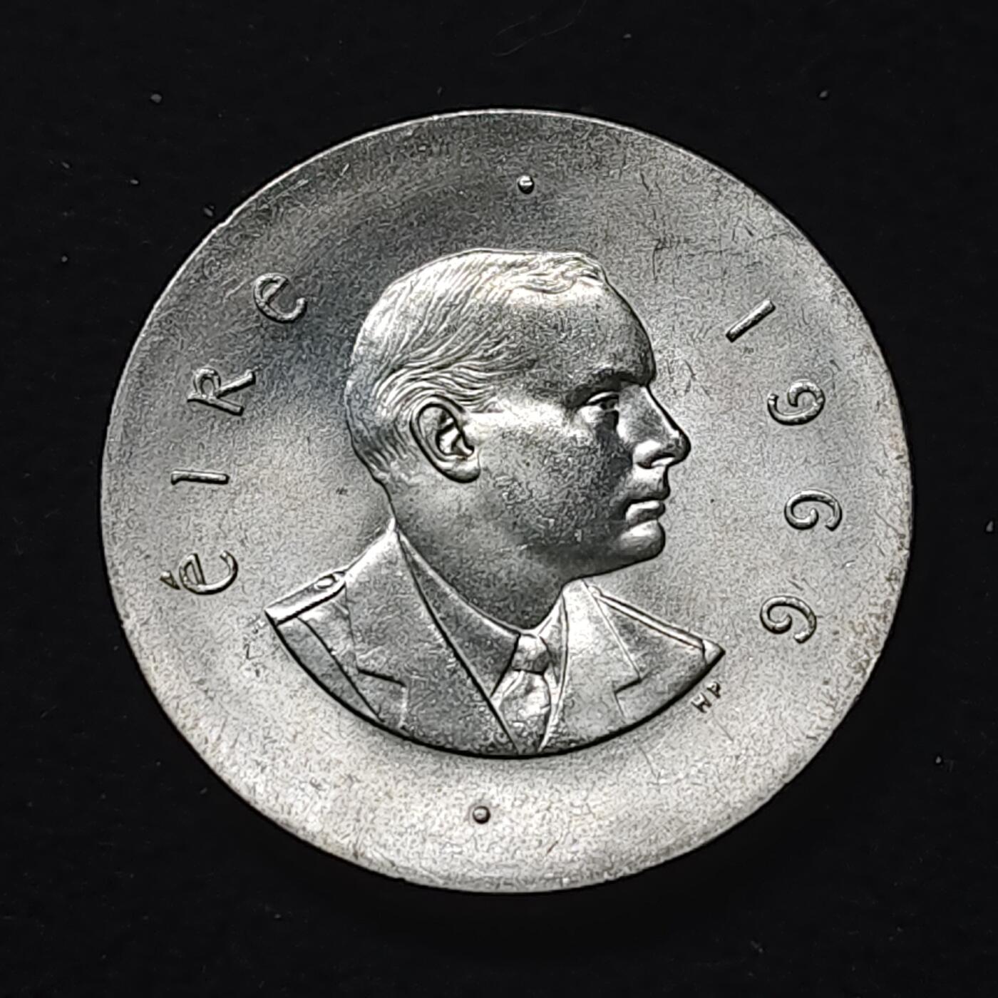 【全场包邮】纯粹捡漏拍485场（免费代拍第22场） 爱尔兰1966年10先令复活节起义50周年（30.5毫米18.14克）纪念银币