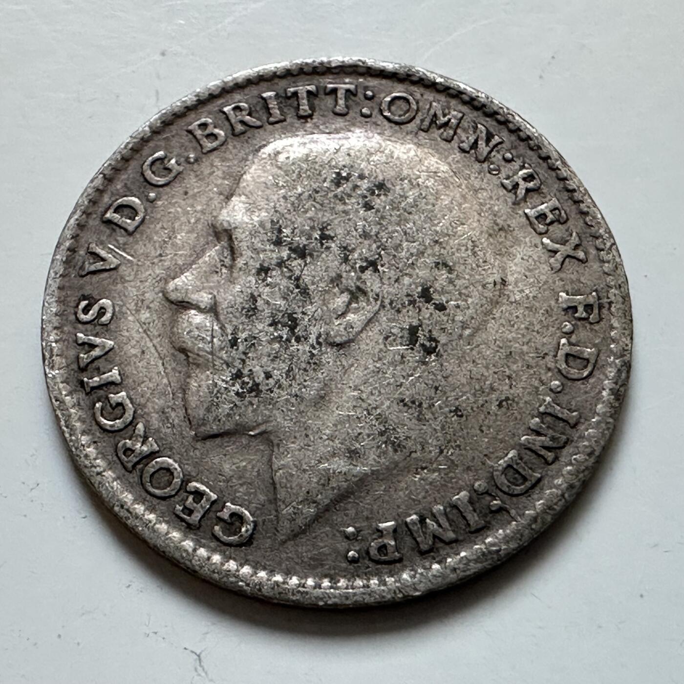 🌹外币初藏🌹🐯2025年第139场  每周二四六晚8️⃣点 接代拍 英国1916年三便士银币