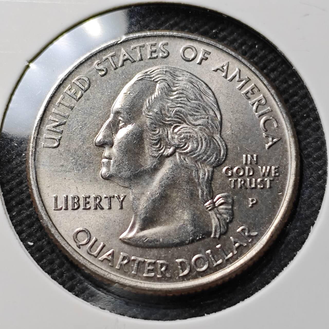 KK钱币收藏小铺 第376期  2月预留时间 周末发货  美国25分纪念币 好品