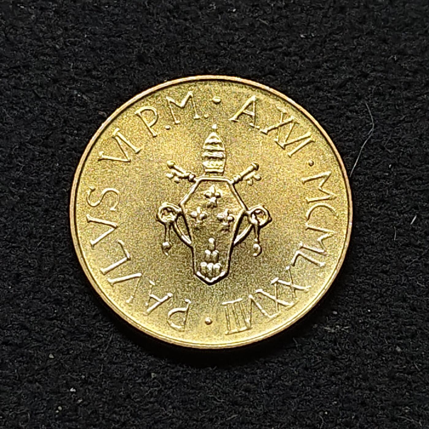 【全场包邮】纯粹捡漏拍484场（免费代拍第21场） 梵蒂冈1978年帕维尔六世20里拉-浪子回头