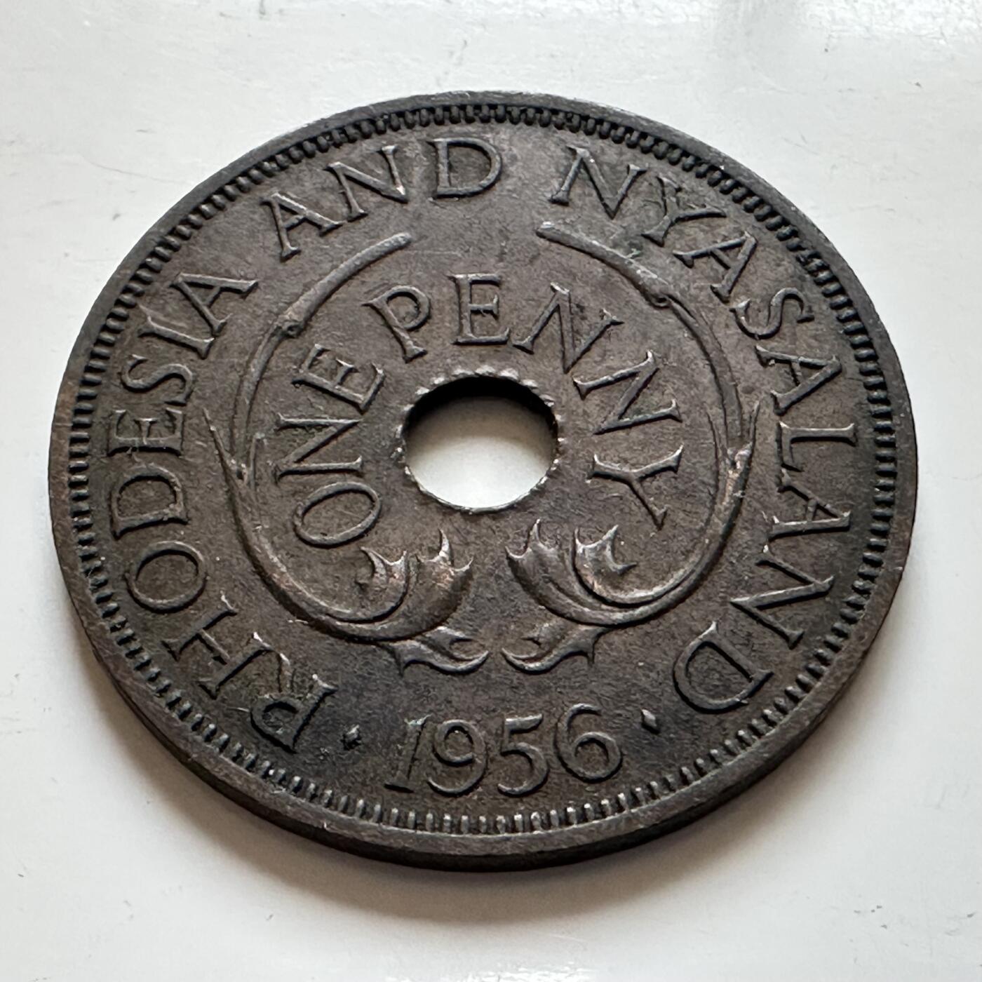 🌹外币初藏🌹🐯2025年第139场  每周二四六晚8️⃣点 接代拍 罗德西亚和尼亚萨兰1956年一便士