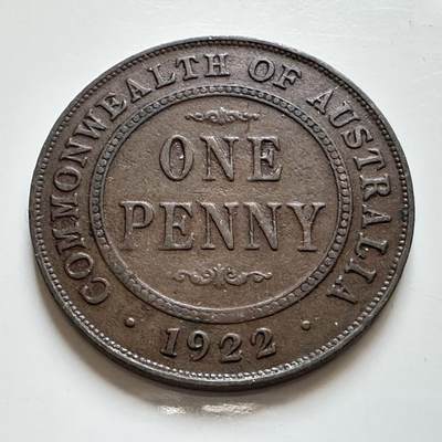 🌹外币初藏🌹🐯2025年第139场  每周二四六晚8️⃣点 接代拍 - 澳大利亚1922年一便士