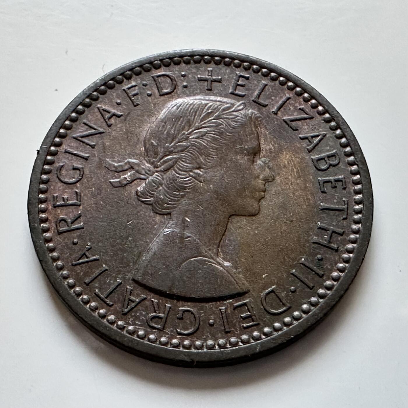 🌹外币初藏🌹🐯2025年第139场  每周二四六晚8️⃣点 接代拍 英国1955年一法新 