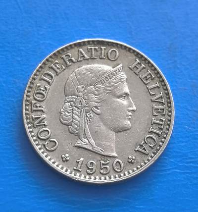 外国优质老铜币银币持续添加中，周六九点倒数截拍，满百包邮，可寄存半年，喜欢朋友微信扫描二维码可直接参拍 - 瑞士1950年10分