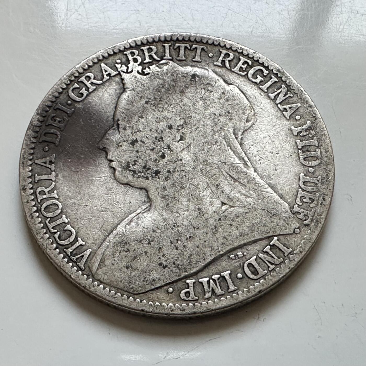 🌹外币初藏🌹🐯2025年第139场  每周二四六晚8️⃣点 接代拍 英国1896年两先令银币